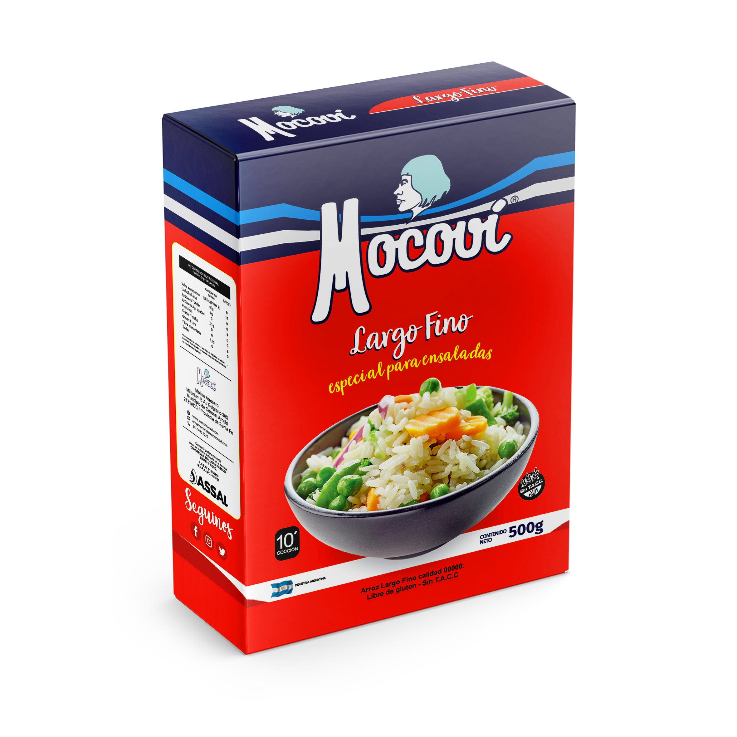 ARROZ MOCOVI LARGO FINO 500 GR