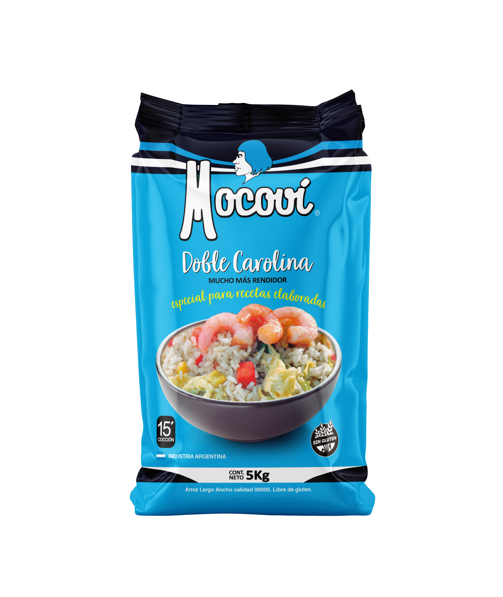 ARROZ MOCOVI DOBLE CAROLINA 5KG LAMINADO